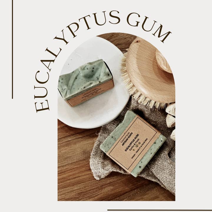 Coconut Luxe Naturals - Wholesale Bar Soap - Fresh Botanical Aloe Vera mint - Eucalyptus Gum Lemon 100