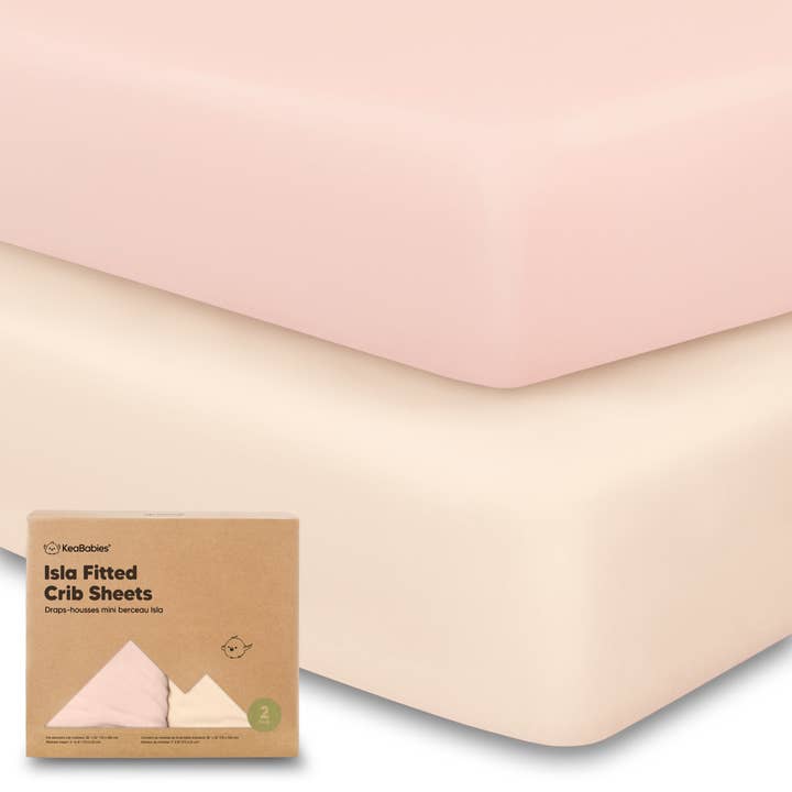 Cameo KeaBabies 2-Pack Isla Fitted Crib Sheet for wholesale on Faire