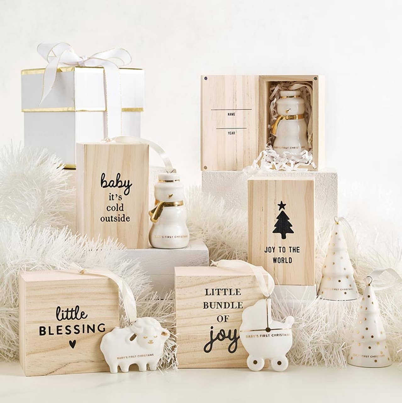 Stephan Baby by Creative Brands - Wholesale Ornament - Baby's First Christmas Ornament - Christmas Tree3