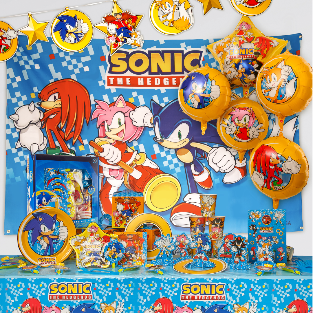 Mighty Mojo Toys - Wholesale Party Favor - Sonic The Hedgehog Birthday Party Kit3