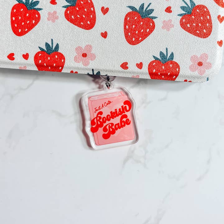 Just a Cute Bookish Babe e-Reader Charm and Dust Plug for wholesale by Market by Mari