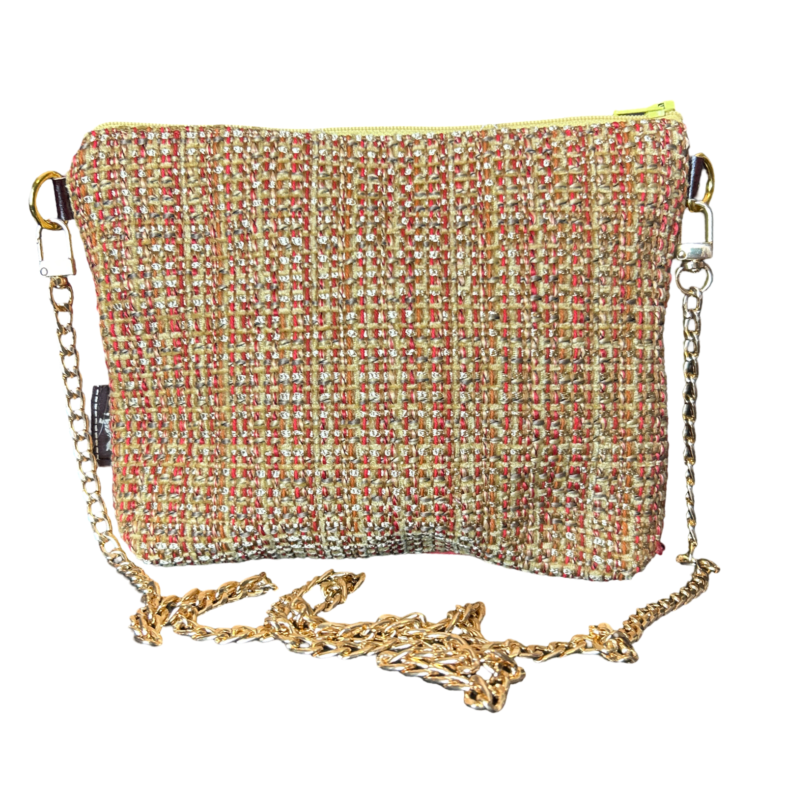 Vintage Luxe Up - Wholesale Crossbody Bag - Women's - Rubans du Cheval Venetian Red Vintage Silk Scarf Crossbody Bag4