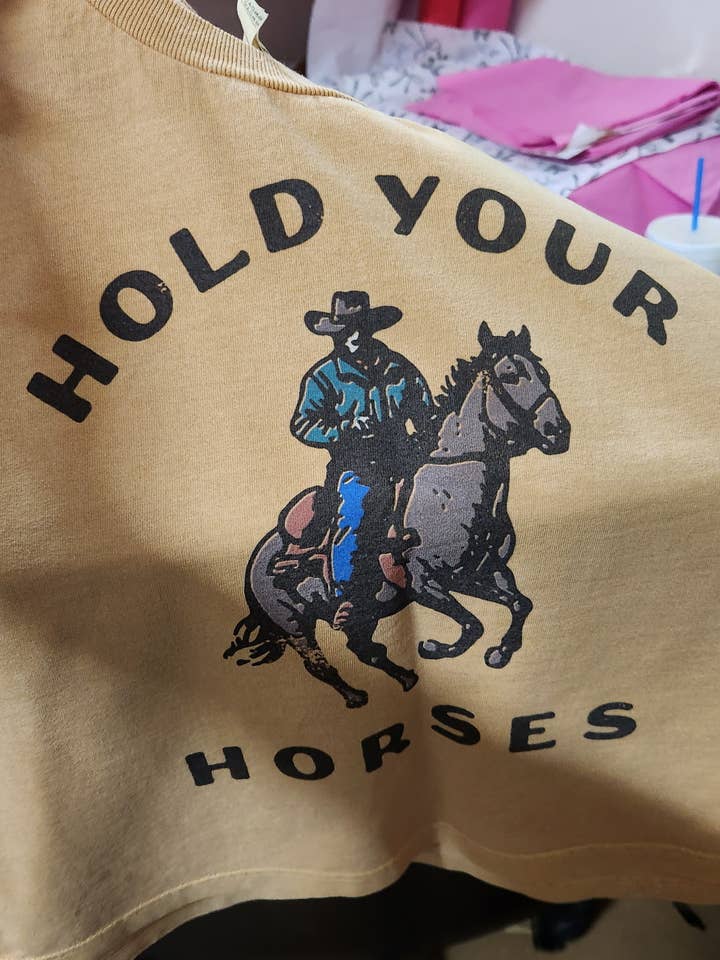 Hank & Scoot - Wholesale Tank Top - Women's - Hold your Horses Boxy Tank