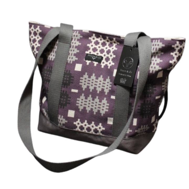 Moose & Co - Wholesale Tote Bag - Women's - Welsh Tapestry Blanket Print Shoulder Bags