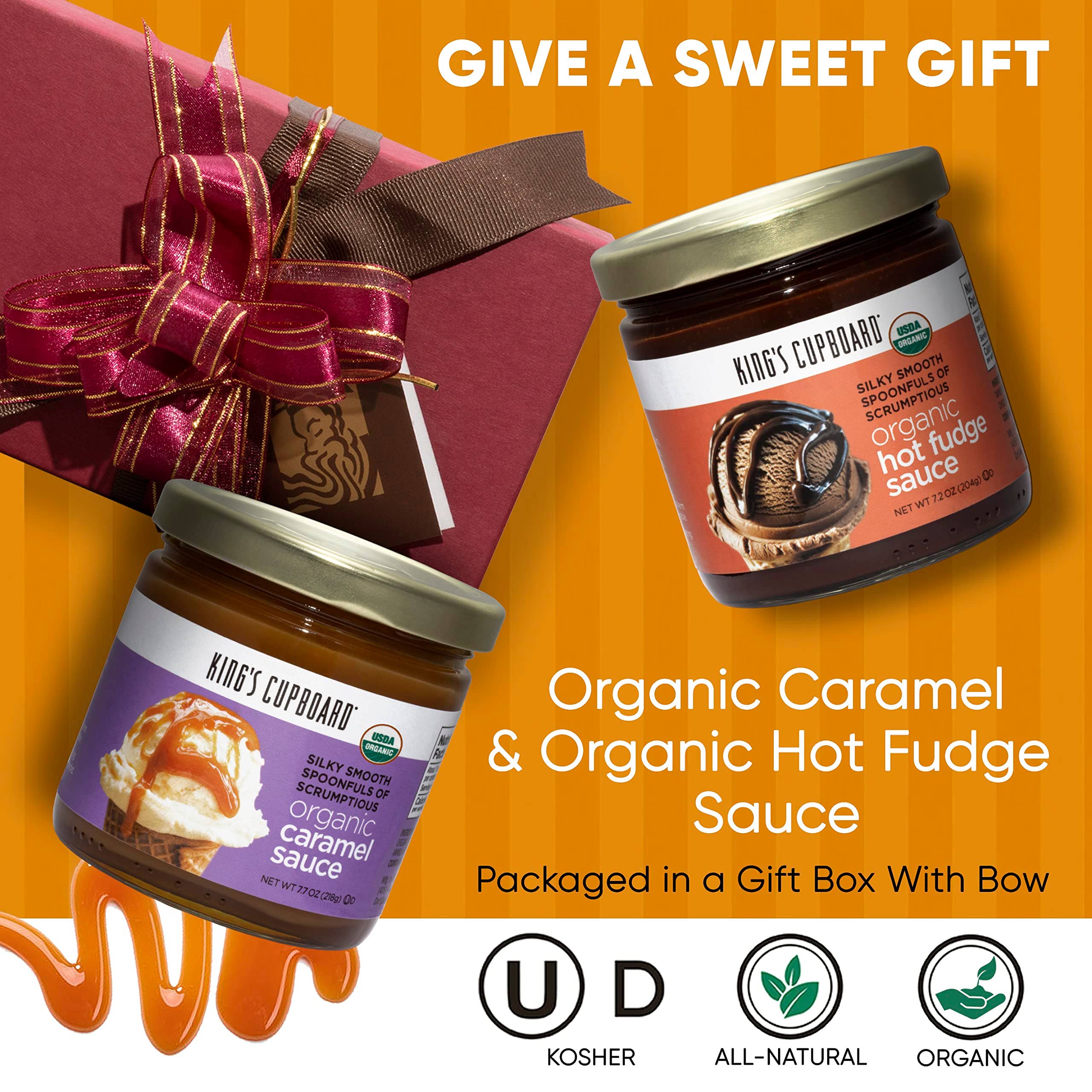 King's Cupboard - Wholesale Hot Fudge/Chocolate Spread - 2 Jar Gift Set - Organic1