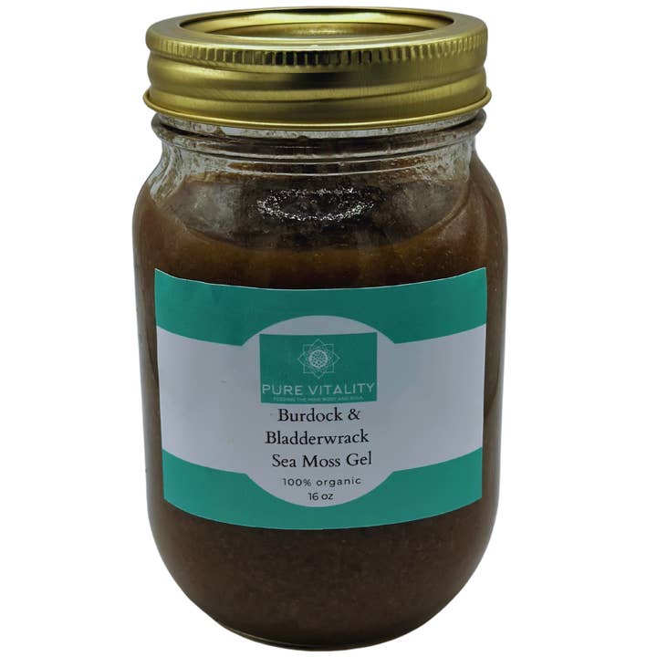 Pure Vitality Feeding The Mind Body and Soul - Wholesale Oral Supplement/Vitamin - Burdock & Bladderwrack Sea Moss Gel0