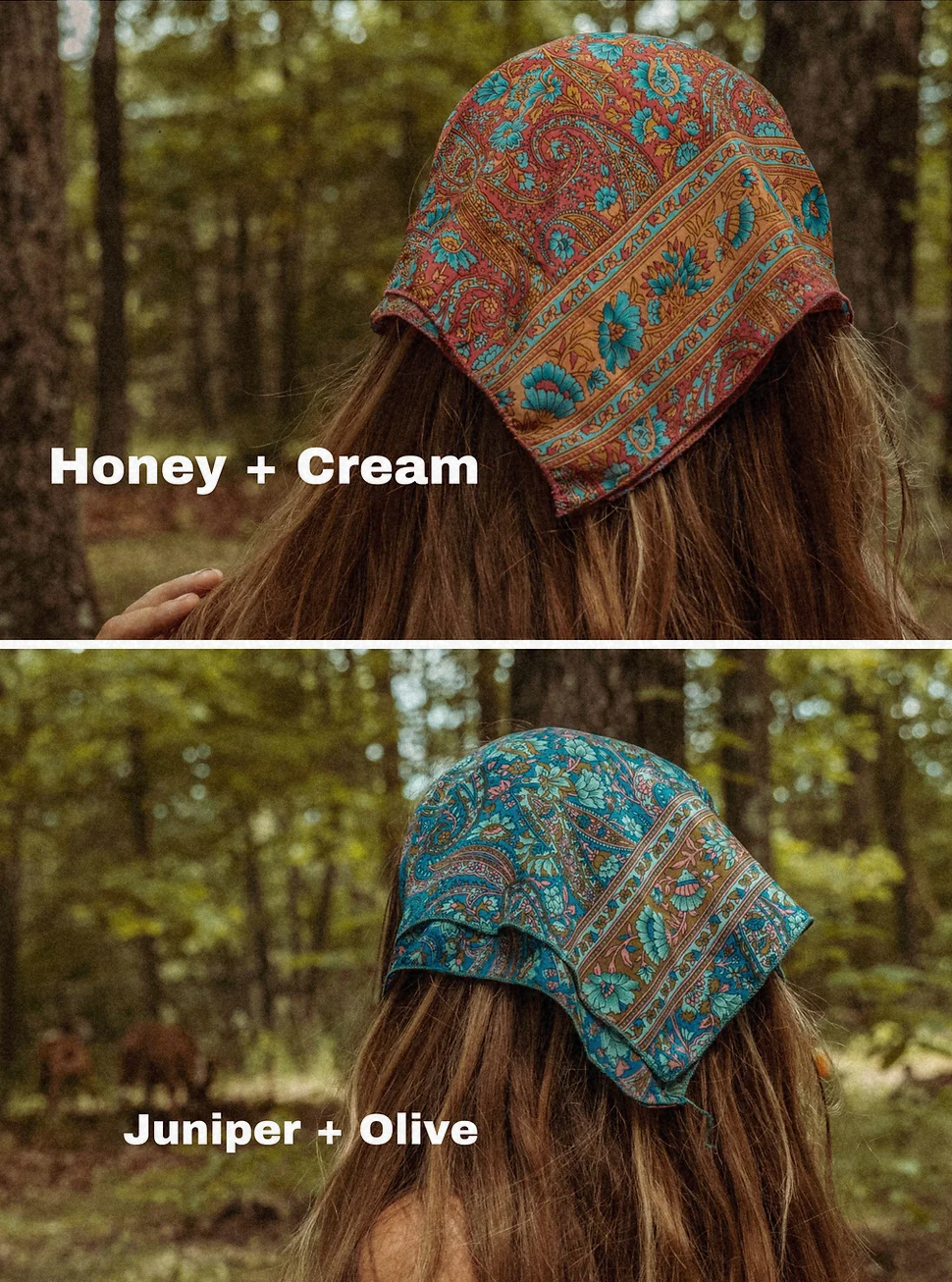 Gardenbelle Shop - Wholesale Bandana - Women's - Hippie Bohemian Silk Bandana, Floral Hair Scarf7