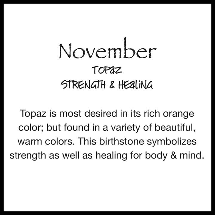 Inspired Generations - Wholesale Decorative Tabletop Object - November Topaz Orange Birthstone Heart with Heart Spoon