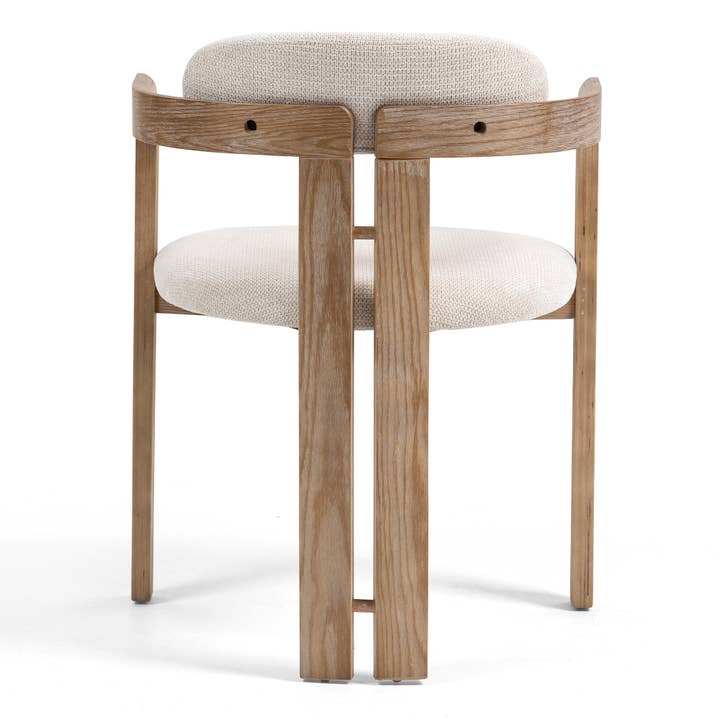 Glamour Home - Wholesale Chair - Set of 2 Berne Beige Washed Fabric Dining Chair