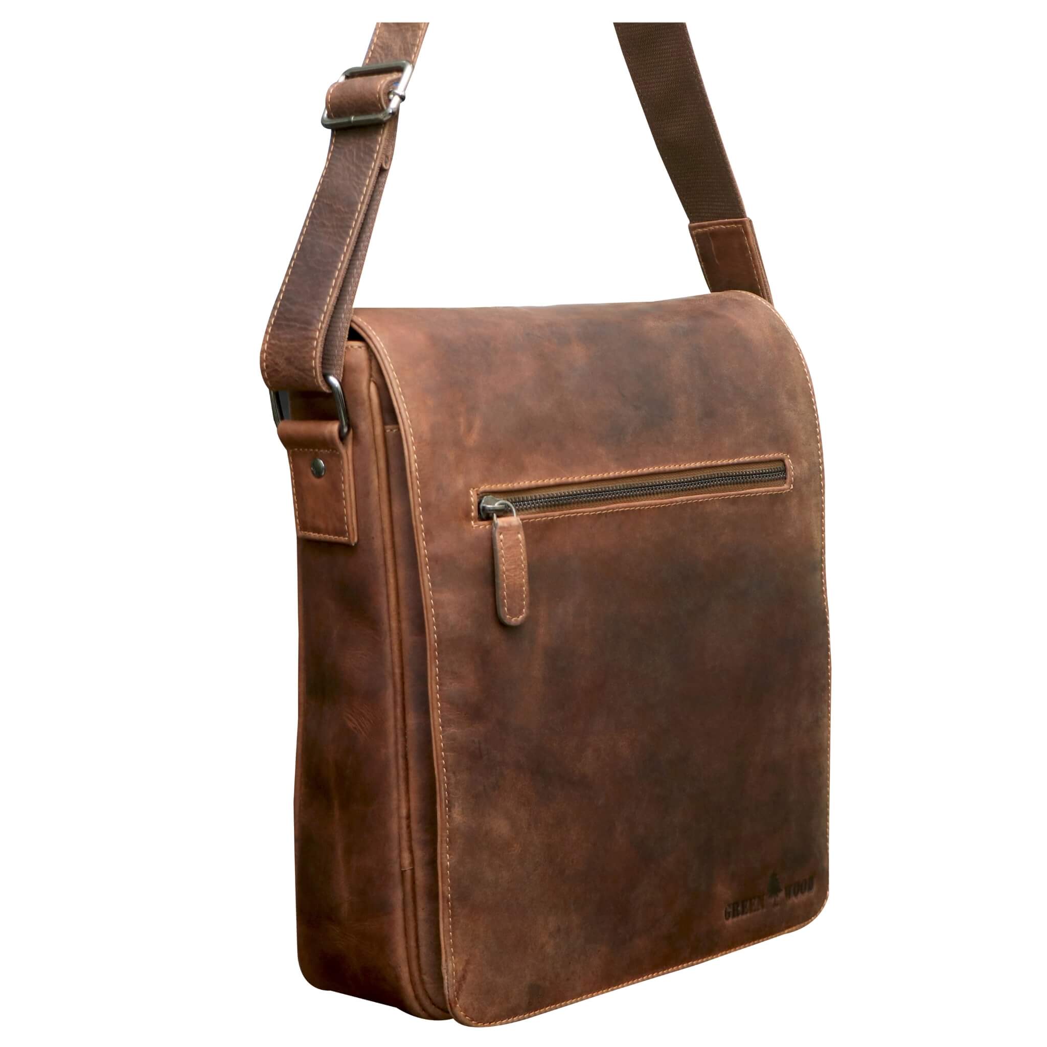 Greenwood - Vente Sac à bandoulière – unisexe - Sac à bandoulière en cuir Hanne pour femme Sac à bandoulière pour homme A427