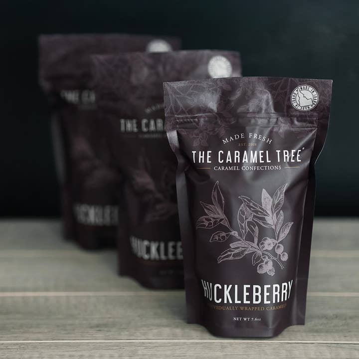 The Caramel Tree® - Wholesale Caramel - Huckleberry Caramel Pouch 7.6oz