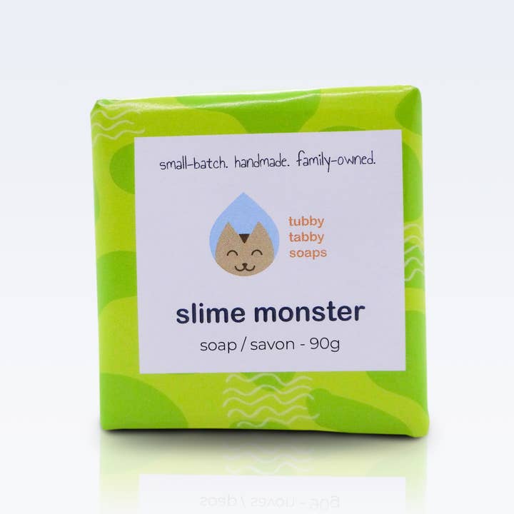 Slime Monster handmade kids' soap for wholesale by Tubby Tabby Soaps