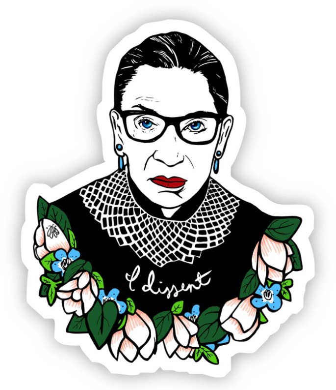 Ruth Bader Ginsburg Sticker for wholesale by Big Moods