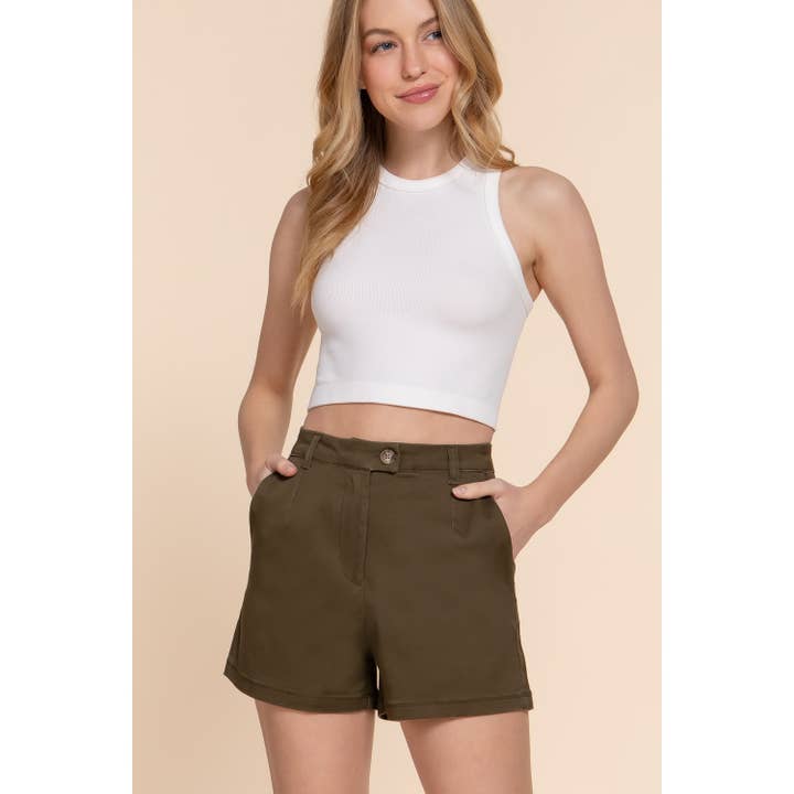 Apolline - Wholesale Shorts - Women's - HIGH WAIST SIDE POCKET STRETCH SHORTS12