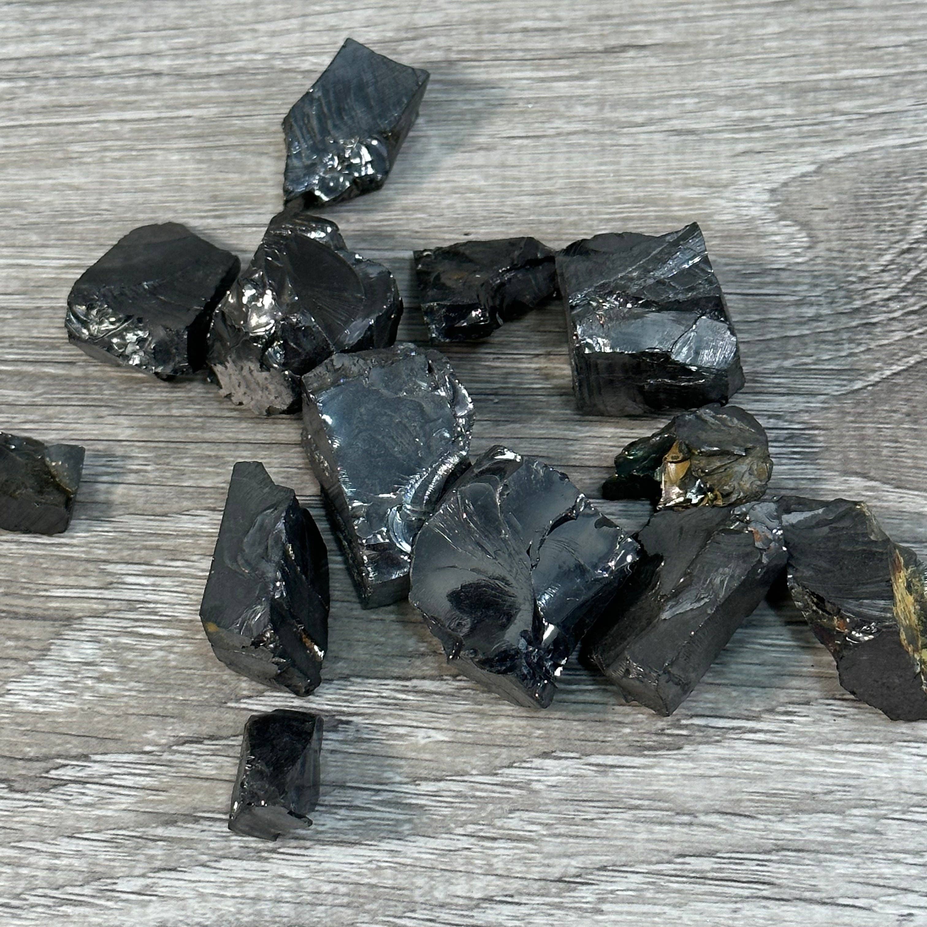 Keystone Crystals - Vente Pierre et cristal de spiritualité - Lot en gros de pierres brutes d’élite Shungite – 100 grammes2