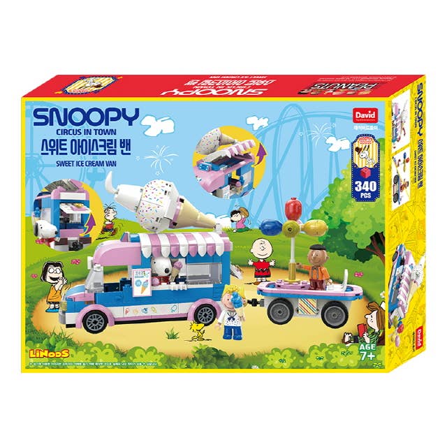 SNOOPY Cirque en Ville – Bloc de Construction de Camion de Glace Douce pour la vente par K-Wonderland