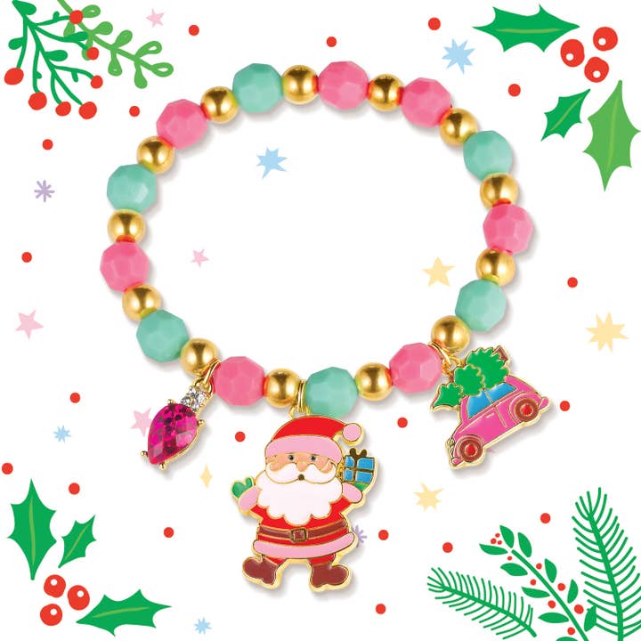Christmas Cheer Charming Whimsy Bracelet | Stocking Stuffer
for wholesale by Girl Nation