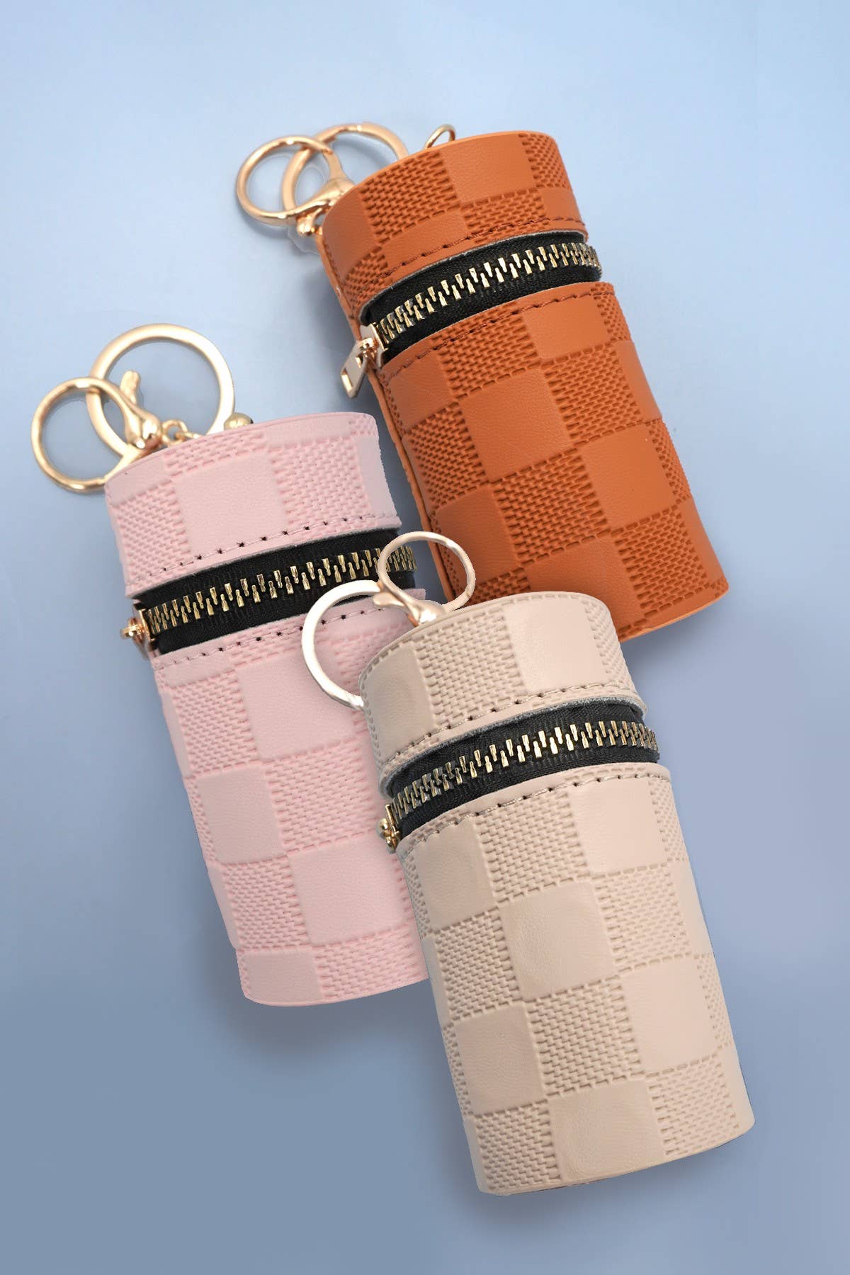 JOSSLYN by wall to wall - Vente Porte-clés – femme - Porte-clés tendance en cuir vegan en forme de sac rond lèvres | 40KC1363