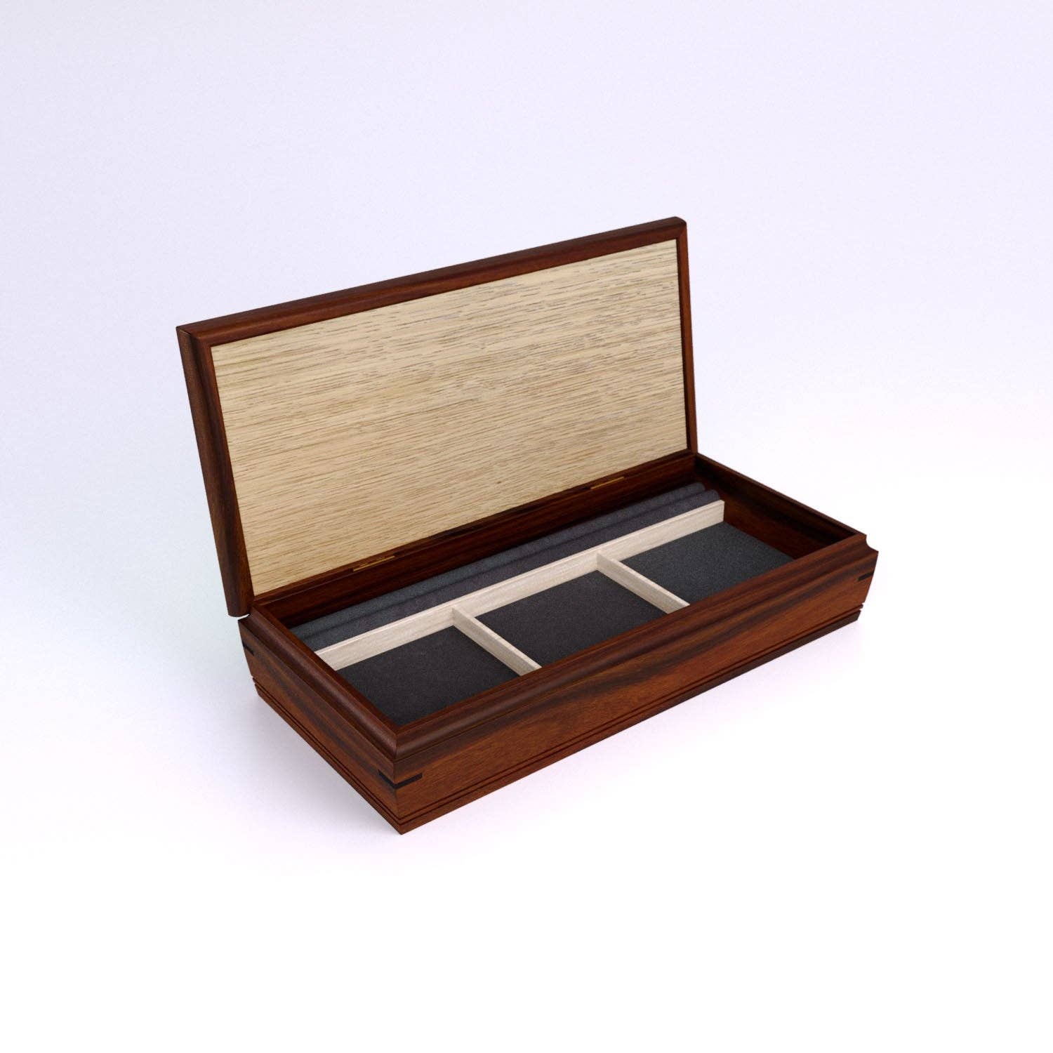 Mikutowski Woodworking - Vente Boîte/rangement à bijoux - Boîte à bijoux Sentinel - Valet de nuit en bois25