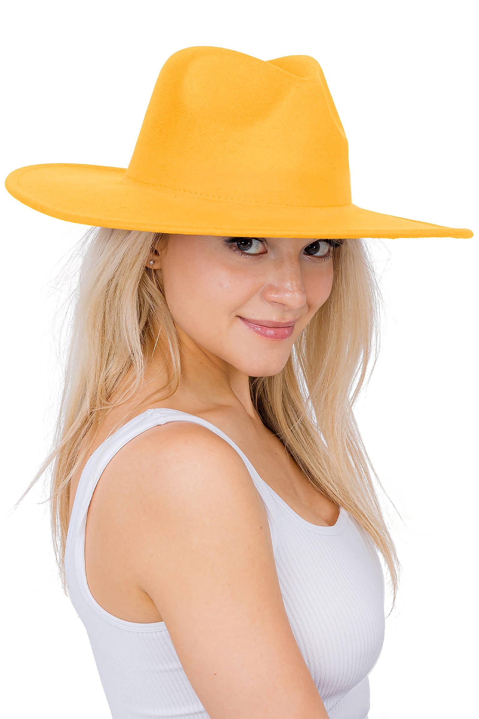 Cap Zone – Fedora - Mulher por atacado – Chapéu Rancher Cap Zone com Aba Larga, Reta e Lisa10