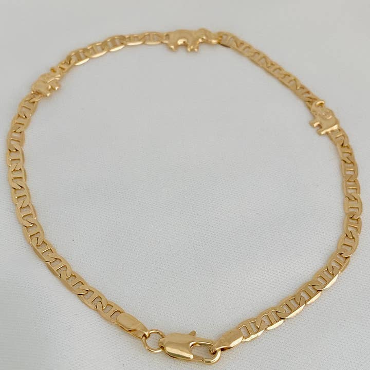 Housegoldjewelry - Wholesale Enkelbandje - Enkelbandje met olifant, enkelbandje met kralen, enkelbandje met puf link,2