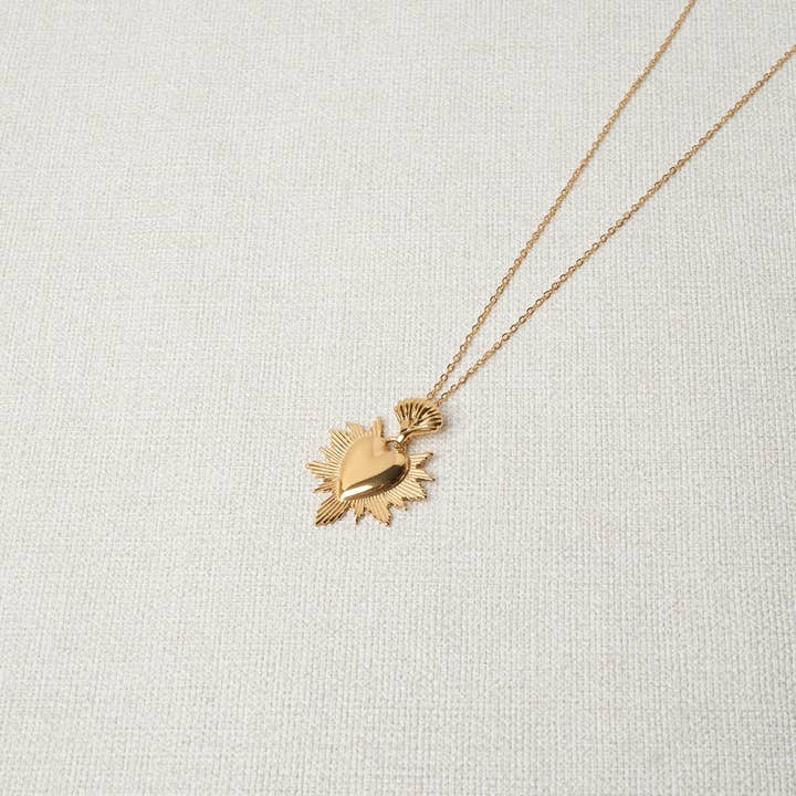 Marylène steel necklace for wholesale by Les Cleias