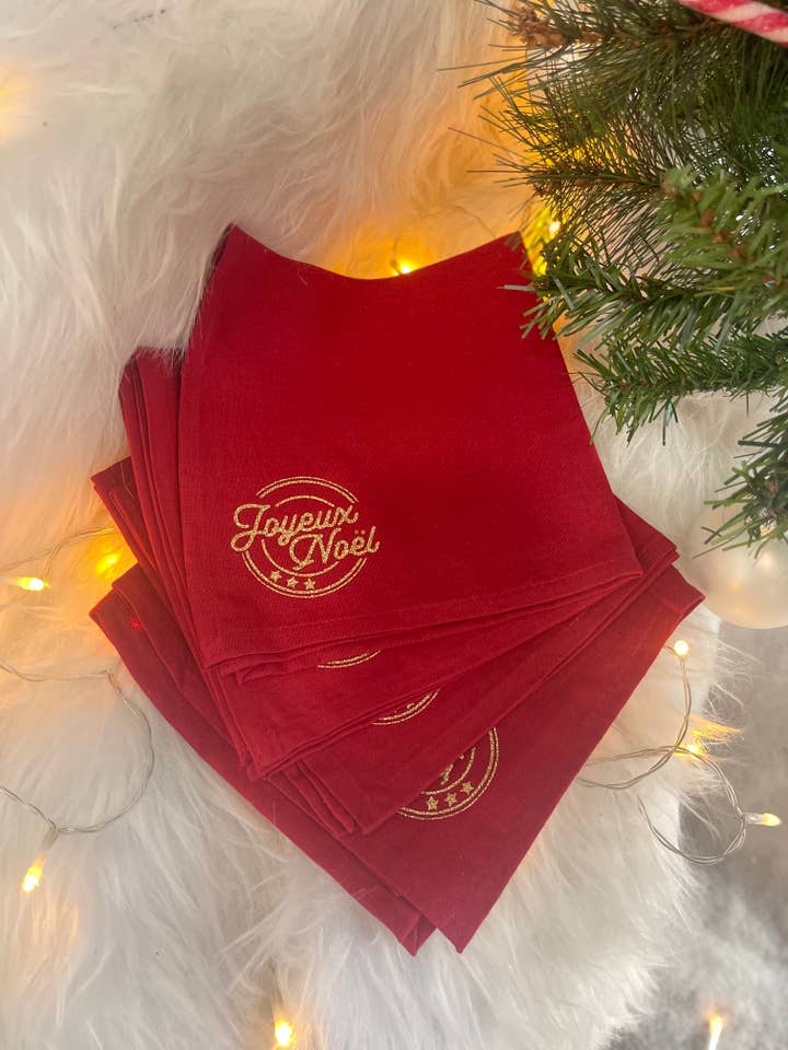 Table napkin - Christmas Collection for wholesale by Toiles Chics