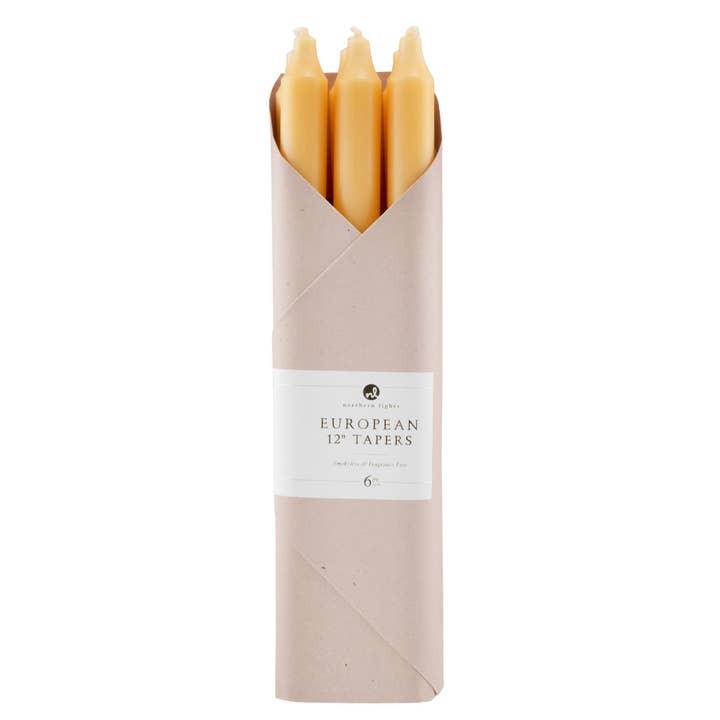 Northern Lights - Wholesale Tapered Candle/Candlestick - 12" Taper Candles - 6pc Gift Pack