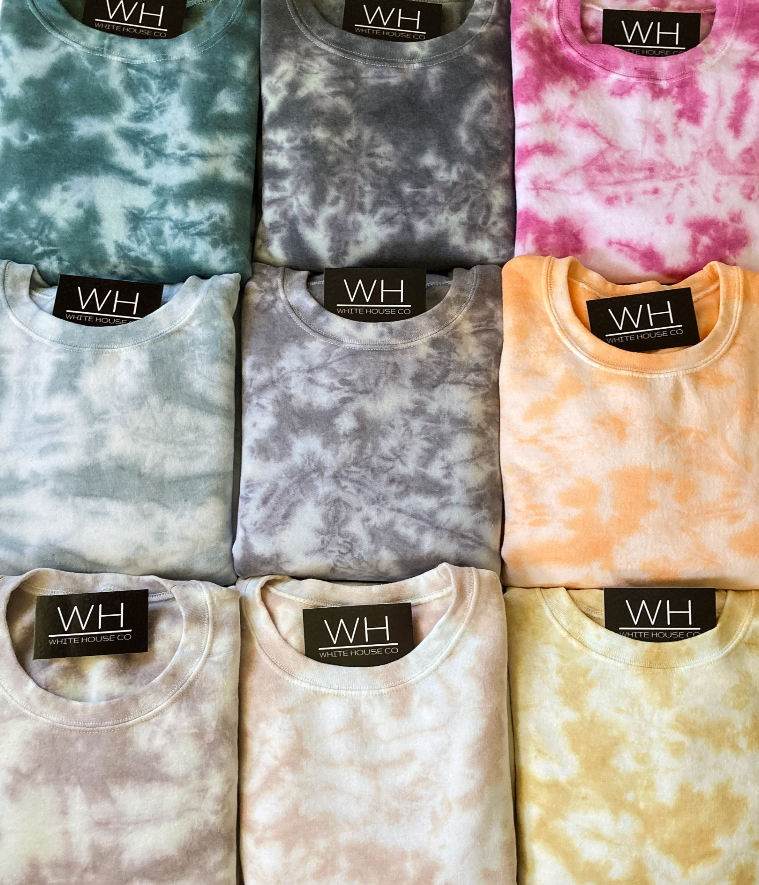 White House Co - Wholesale Sweatshirt - Women's - Tie Dye Crewneck18
