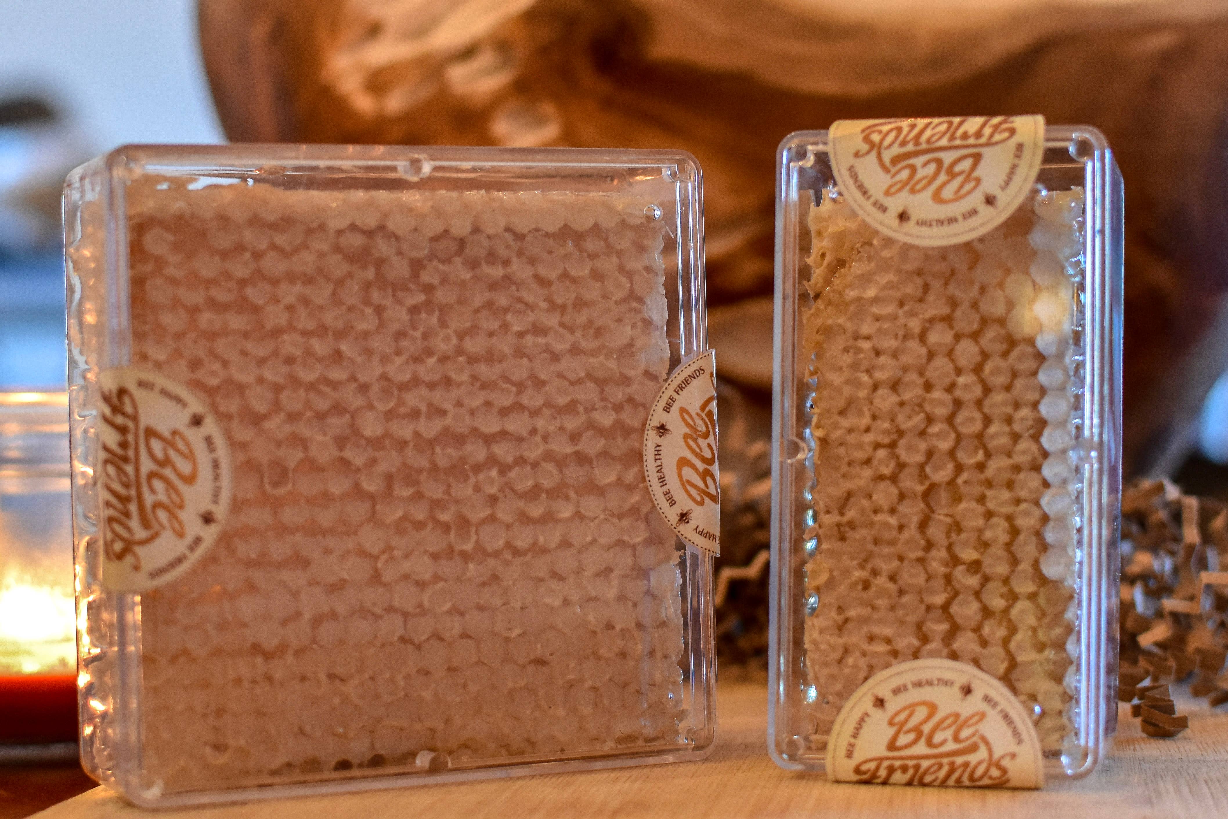 Bee Friends Farm - Wholesale Honey - Handcut Honeycomb Squares4