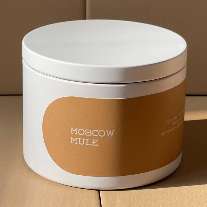 Moscow Mule - HOME Tin Soy Candles for wholesale by Glow Candle Co.