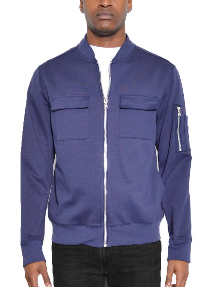 WEIV - Wholesale Jacket - Men's - Two Chest Pocket Full Zip Jacket