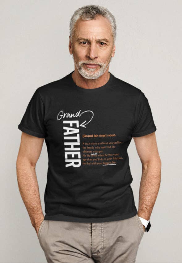 Black Grandfather Logo 2.0 - Matching family t-shirt for wholesale on Faire