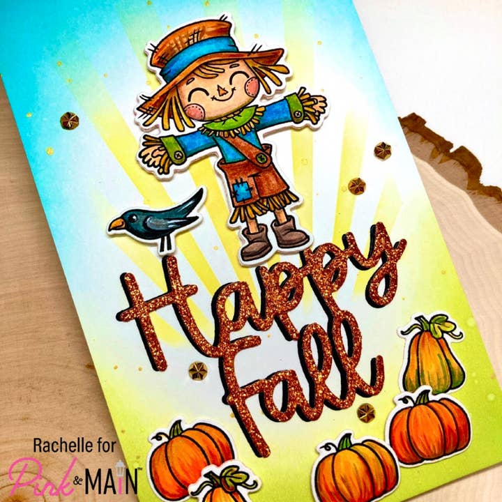 Pink and Main – wholesale Craft supplies – Happy Fall Word Dies