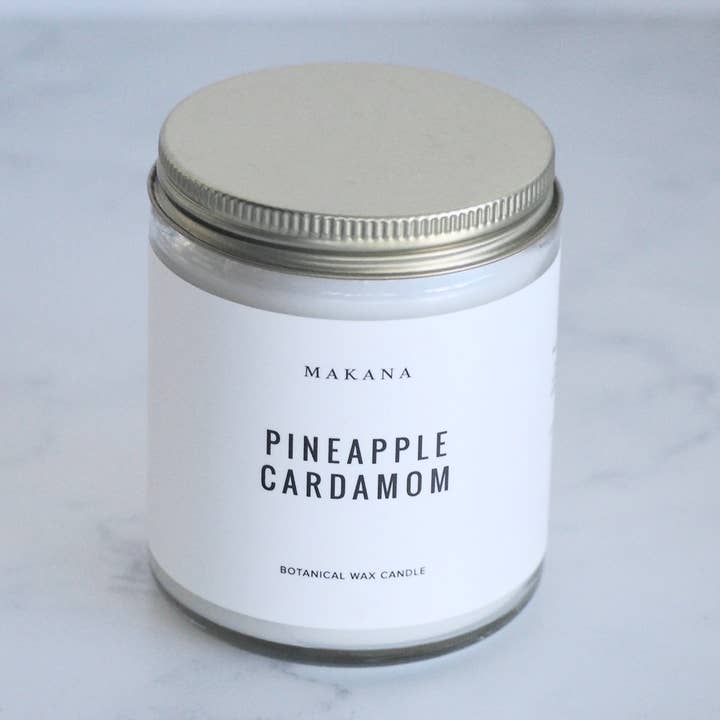 Vela en tarro de piña y cardamomo - 8 oz para venta al por mayor de Makana