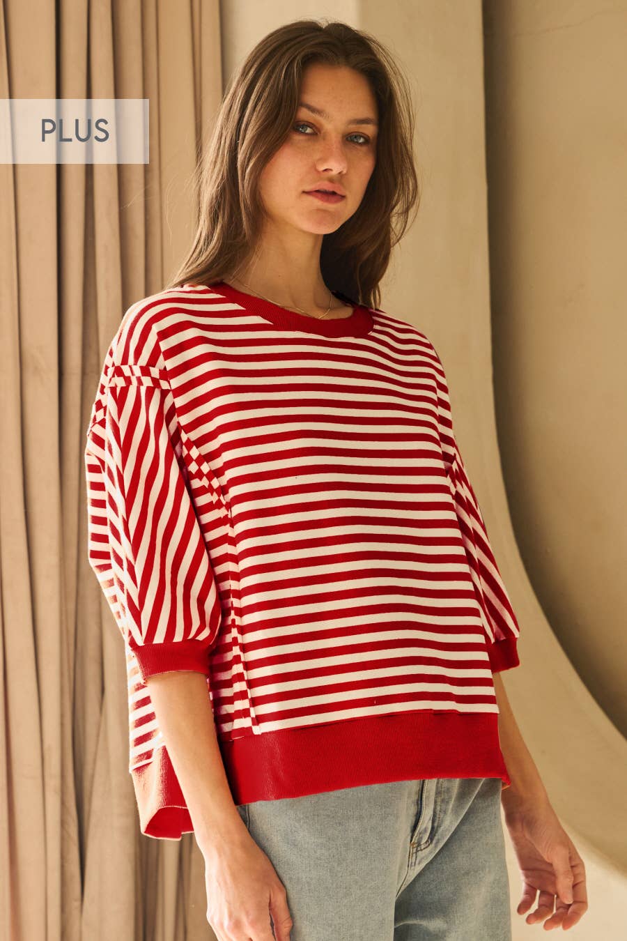 Oddi - Vente Haut en maille – femme - Top en tricot rayé9