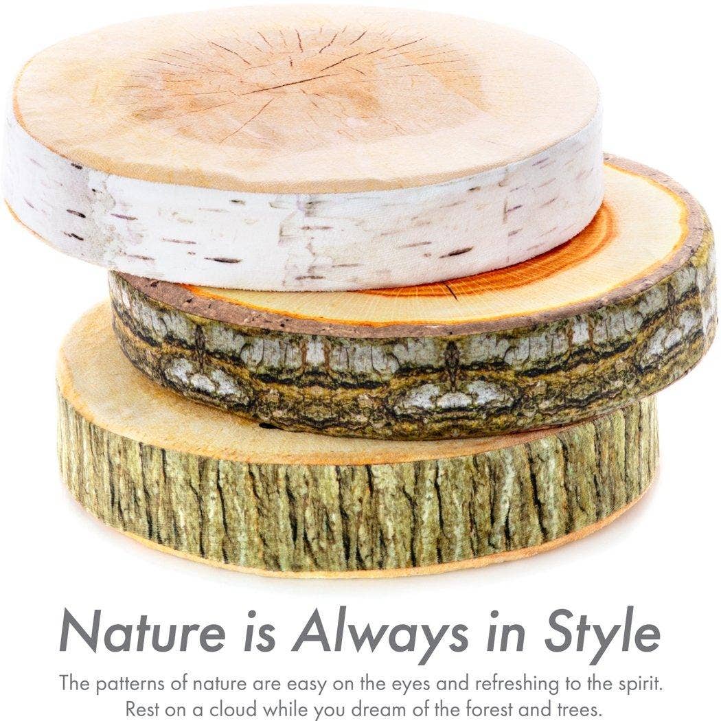 Husband Pillow - Wholesale Chair Cushion - Log Maple Slice Memory Foam Seat Cushion Decorative Pillow - Bring Nature Home4