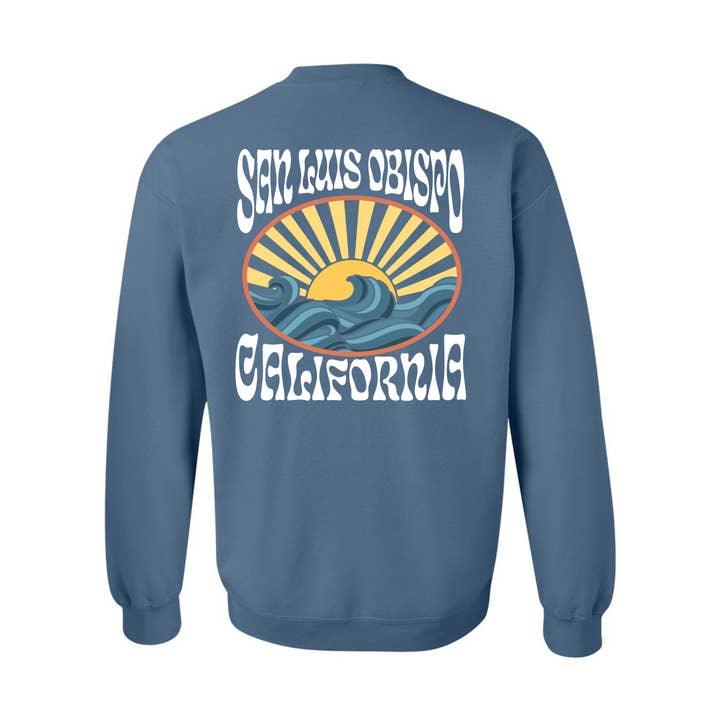 SLO Sun Rays Crewneck for wholesale by Pippa & Ky