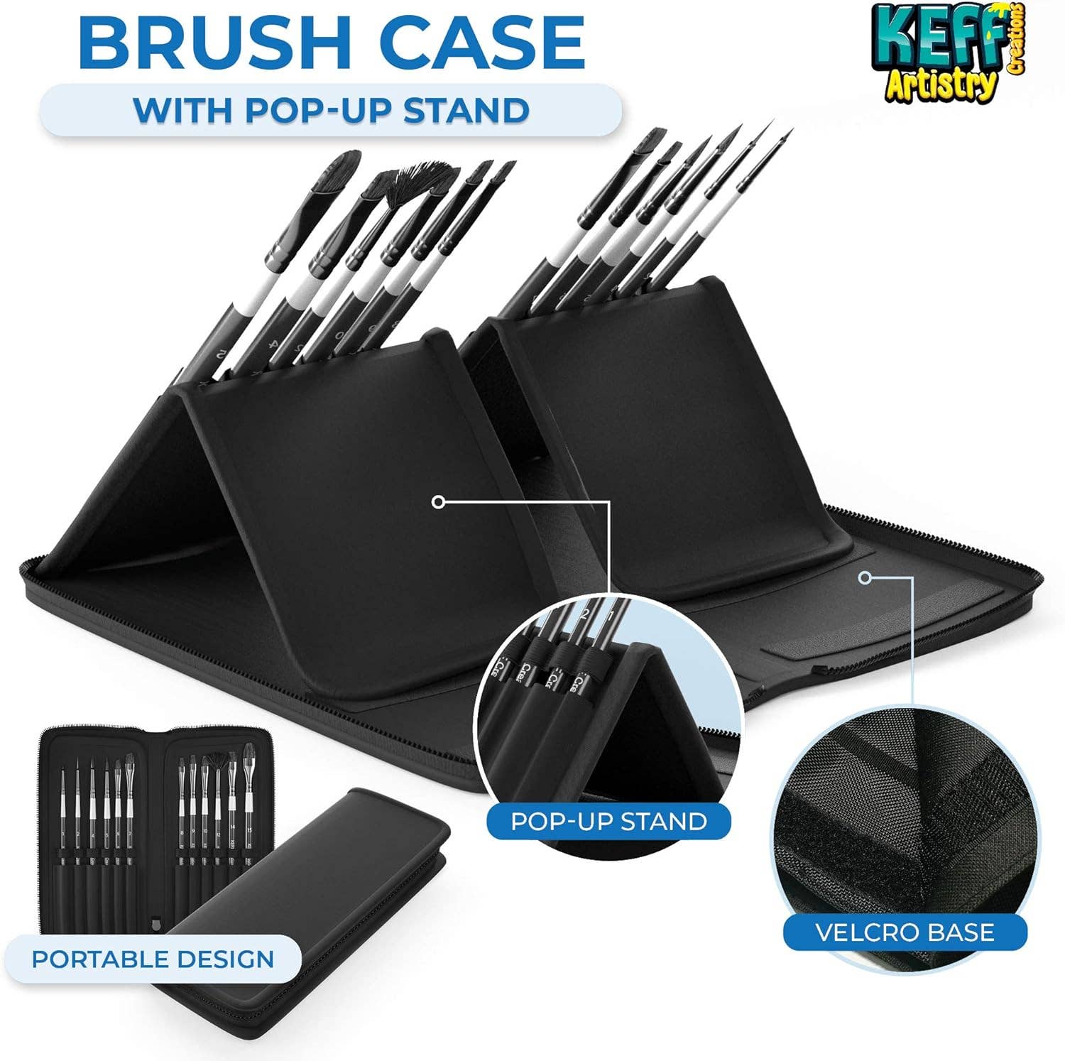 Keff Creations – Conjunto de pintura por atacado – Conjunto de pincéis de tinta acrílica Creations, ótimo conjunto de suprimentos de tinta4