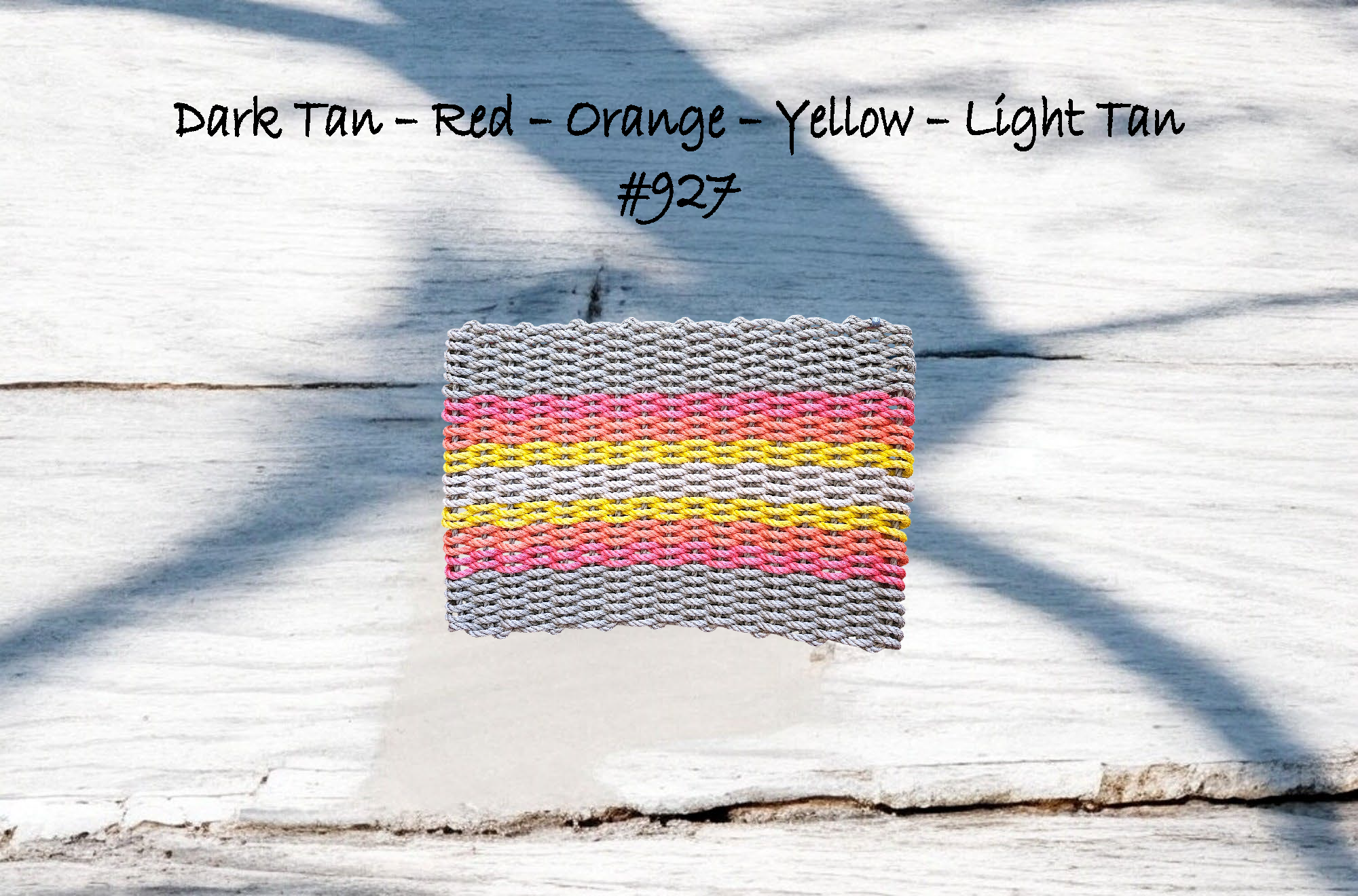 Maine Rope Mats - Wholesale Door Mat - 927 The "Original" Handcrafted Woven Maine Lobster Rope Door Mat0