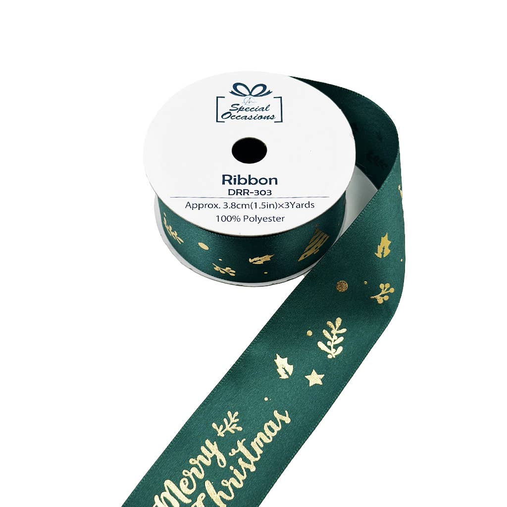 Angels Craft - Wholesale Ribbon - Gift Wrapping - Ribbon - Christmas Designs, 18Rolls/PDQ, 1.5"x3Yards/Roll2