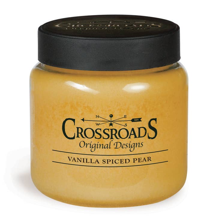 Crossroads Original Designs - Wholesale Jar/Filled Candle - Vanilla Spiced Pear - 16 oz. Candle