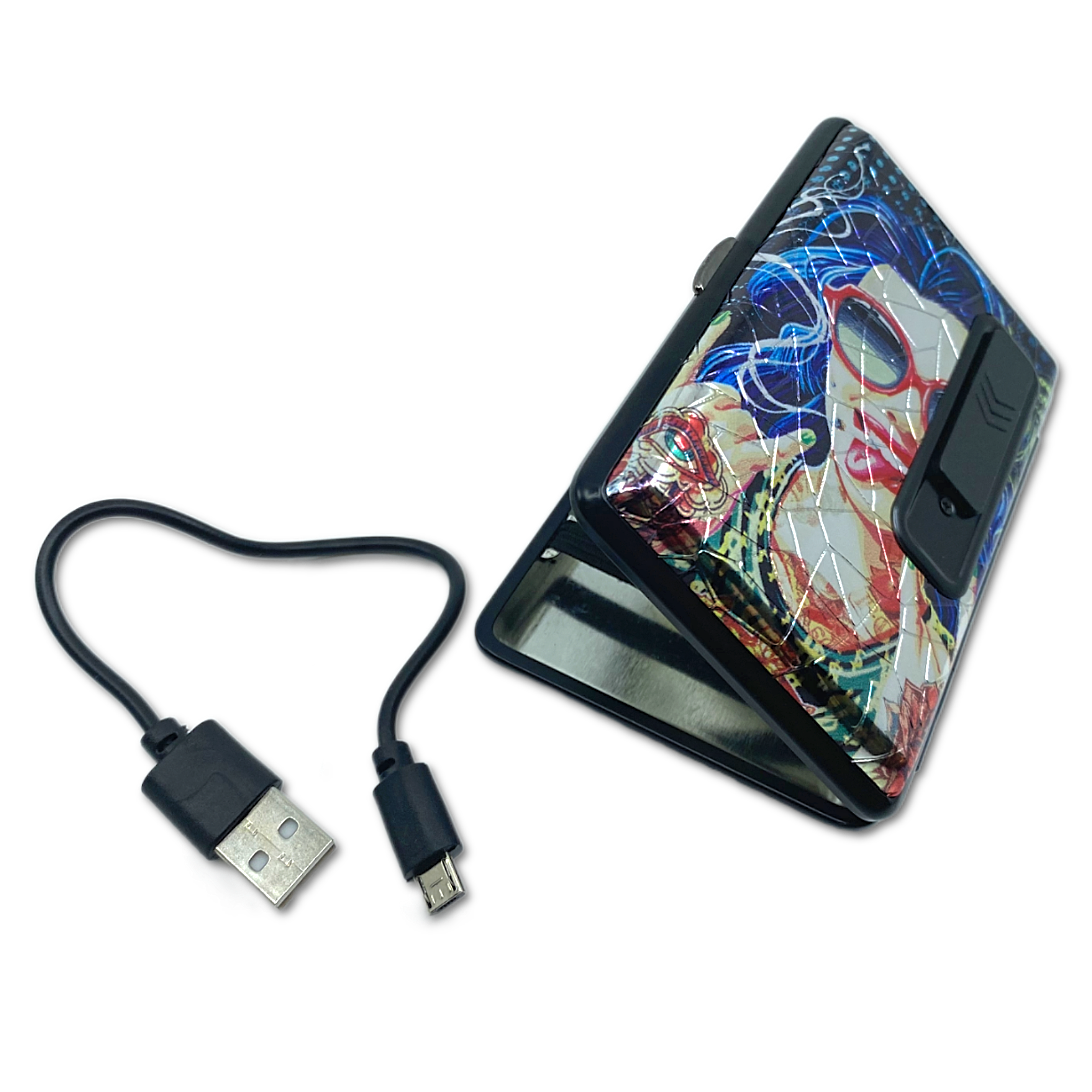 Novelty Closeout - Wholesale Cigarette Case - Smokezilla USB Coil Lighter 100s Case Assortment- 8/Pack2