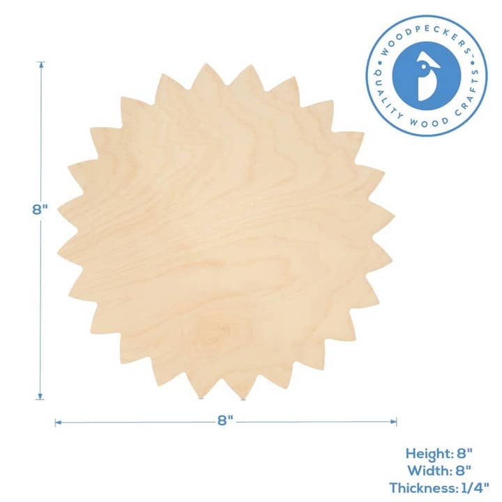 Woodpeckers Crafts - Vente Découpages - Découpe de tournesol en bois1