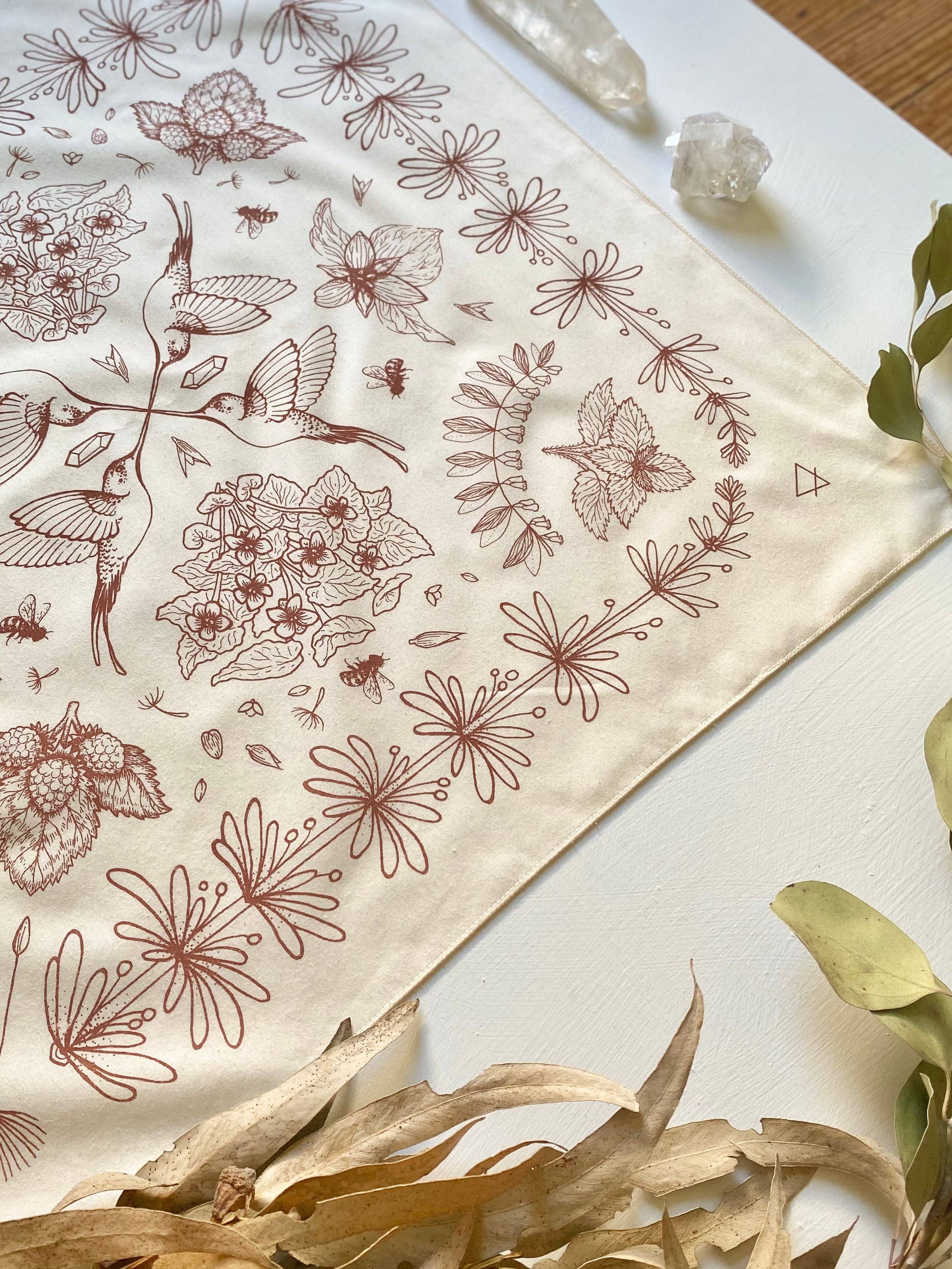 Wanderite – wholesale Bandana – Unisex – Bandana | Spring Herbs | White5