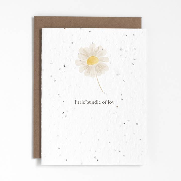 Plantable Greeting Card - Little Bundle Of Joy for wholesale by The Good Card