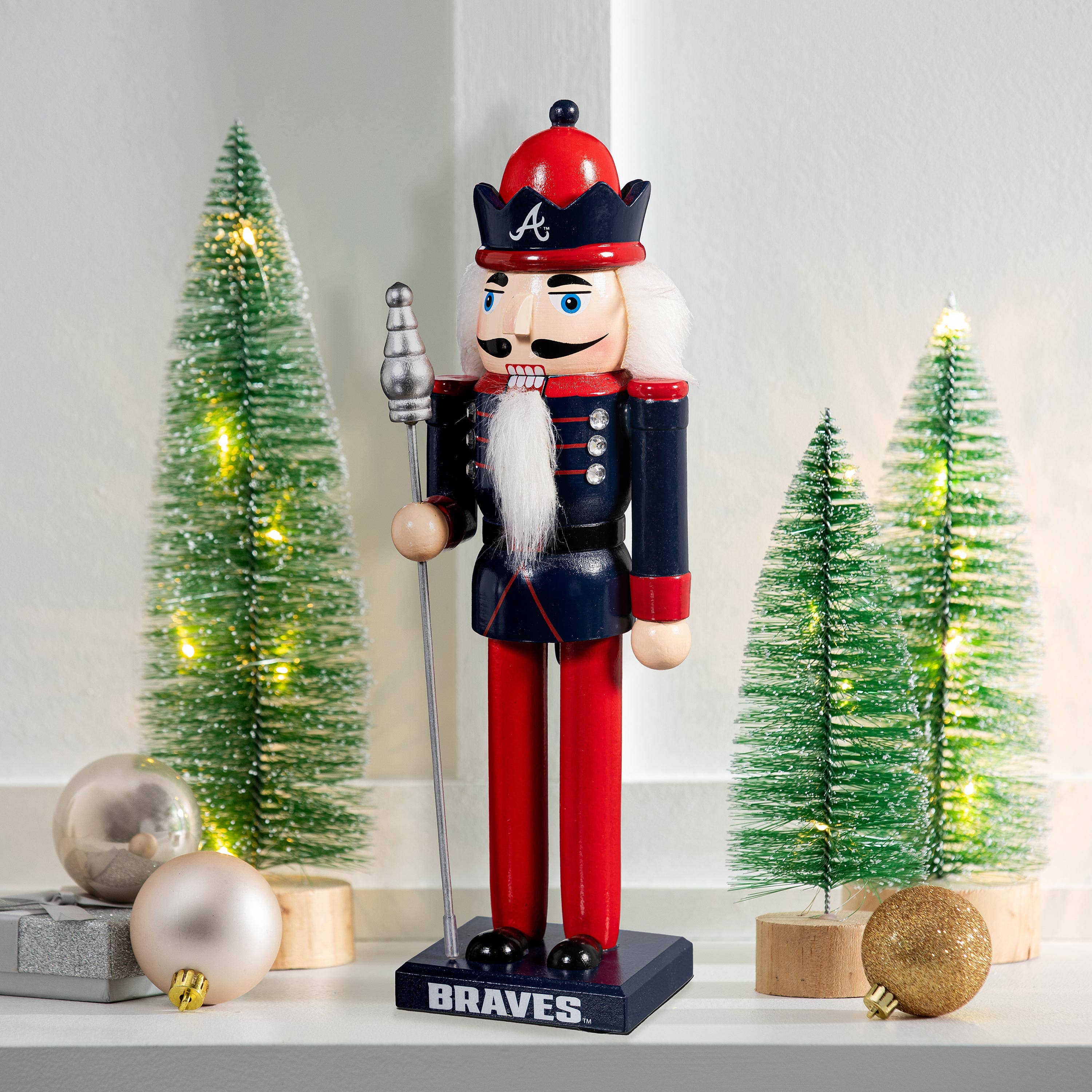 Evergreen Enterprises - Wholesale Holiday Nutcracker - Atlanta Braves Nutcracker Statue0