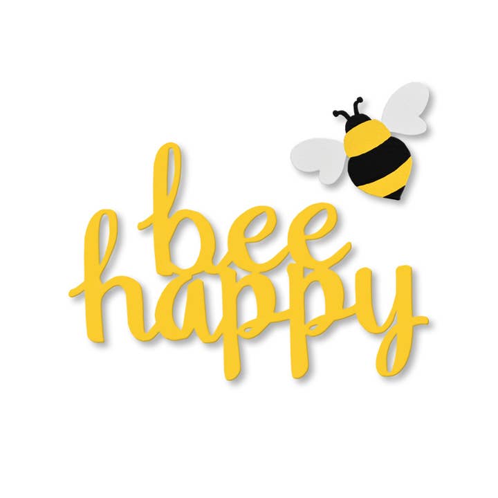 "Bee Happy" Magnets S/2, Spring Decor for wholesale by Roeda Studio