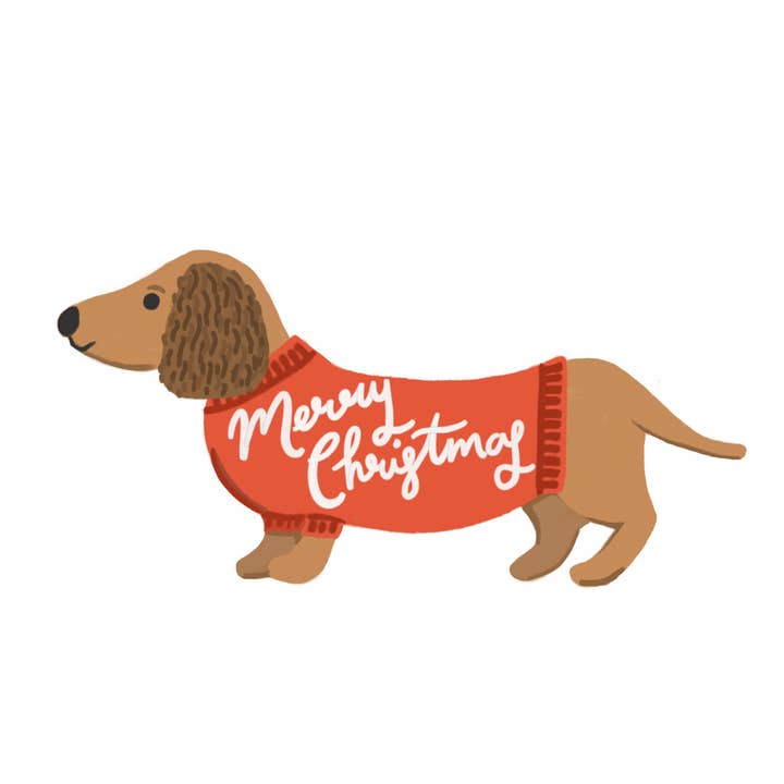 Lomond Paper Co - Wholesale Christmas Card - Dachshund Merry Christmas Card4