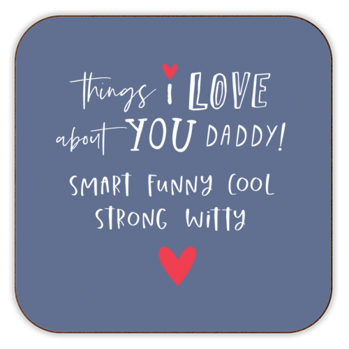 ART WOW - Wholesale Coasters - Coasters 'things I love about daddy'0